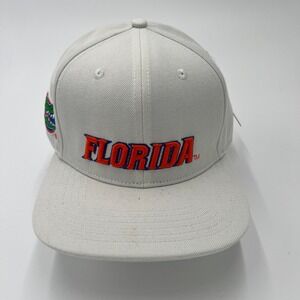 Florida Gators‎ Snapback Hat White Orange Blue Embroidered Pro Standard NCAA